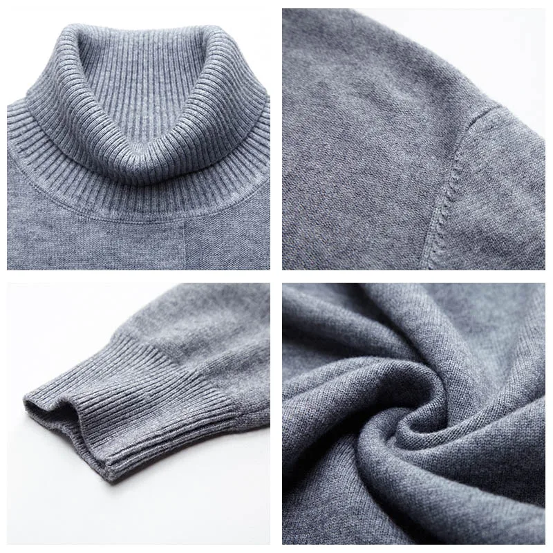 COODRONY Brand Turtleneck Sweater Men Fashion Casual Pull Homme 2019 Winter Thick Warm Sweaters Wool Slim 5