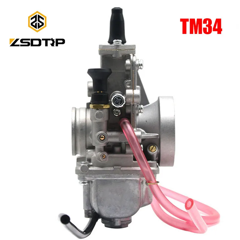 ZSDTRP TM34-2 34mm TM Mikuni Carburetor For Flat Slide Smoothbore Carb | Автомобили и мотоциклы