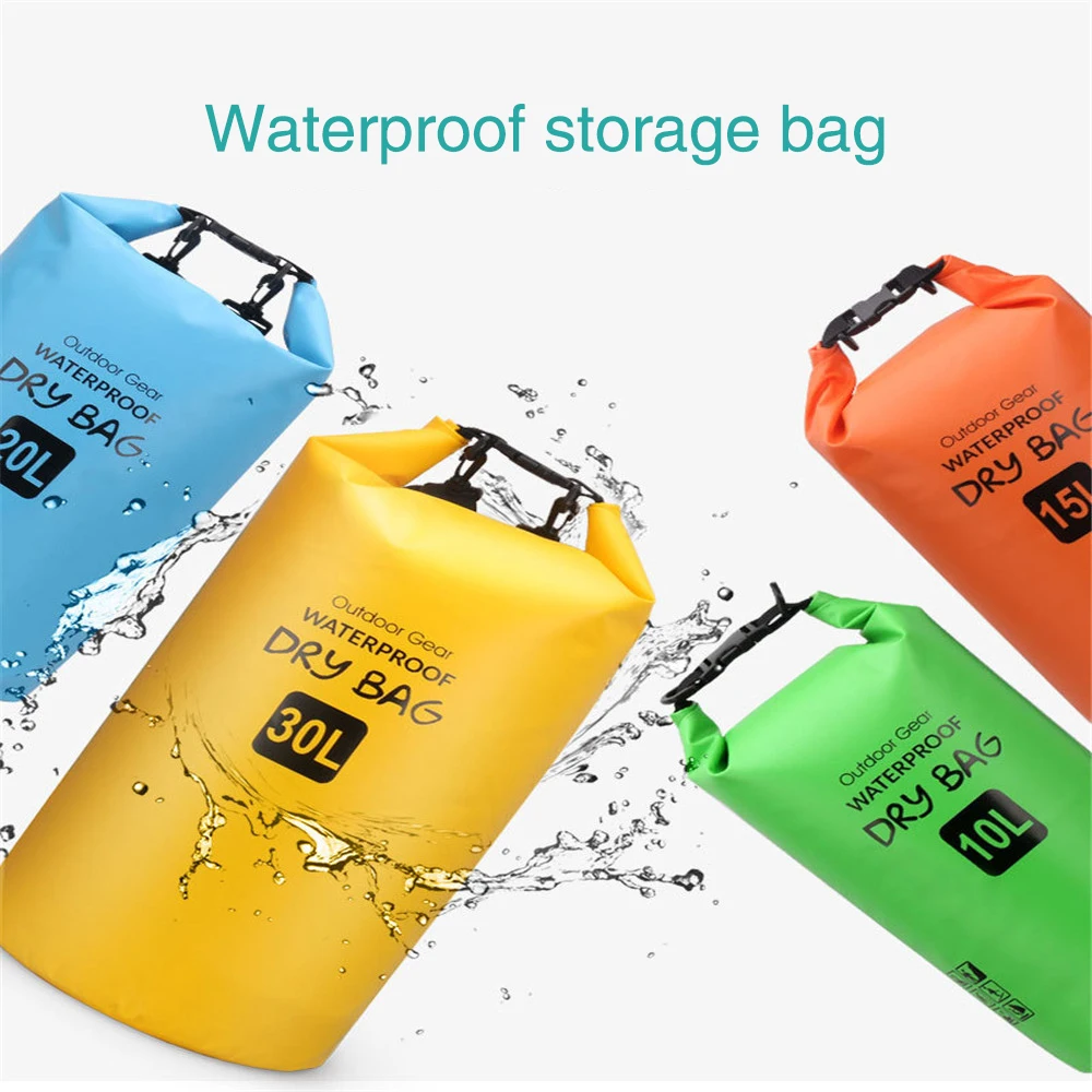 20л наружные сумки для серфинга Водонепроницаемый Пляжный водонепроницаемый мешок для купания сумка ПВХ Дрифт воды сумка двойной наплечный карман чехол DB001