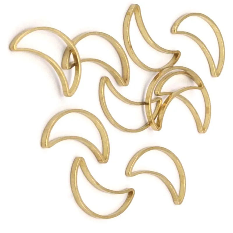 

.. , Raw Brass Moons, (15x8.5mm) Bs 1163m choose
