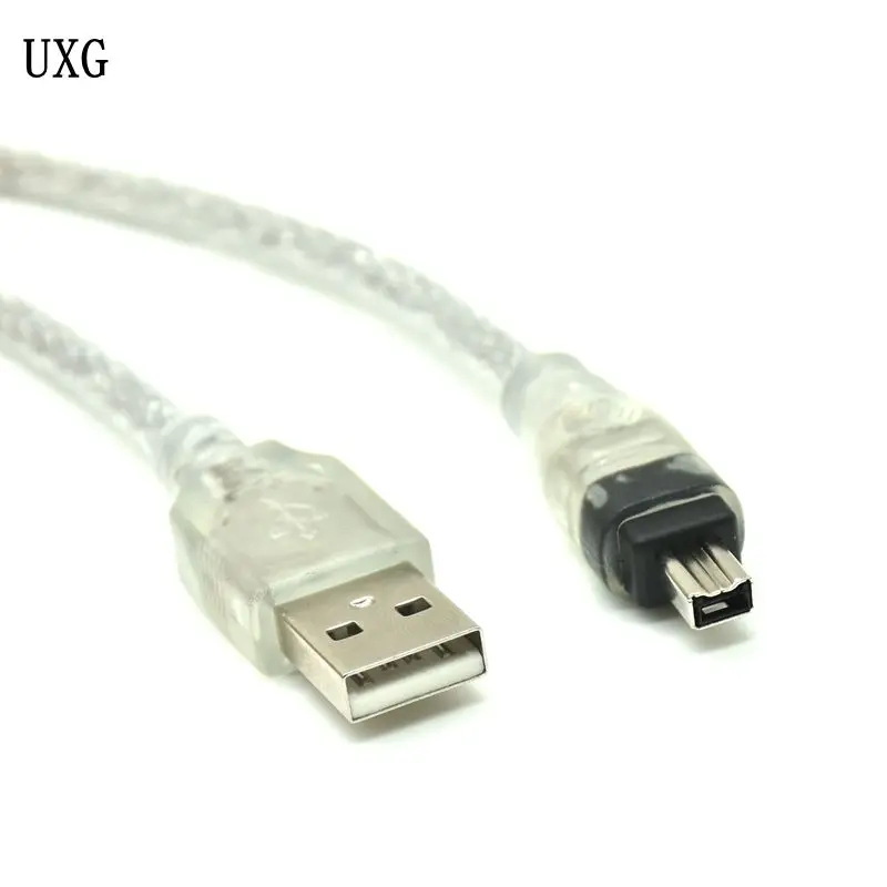 USB штекер к Firewire IEEE 1394 4-контактный iLink адаптер Шнур firewire кабель для SONY DCR-TRV75E DV