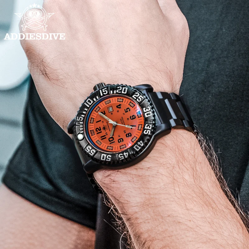 Addies New Quartz Watch Men's Luminous Watch 316L Stainless Steel 50m Waterproof  Watches for Men Outdoor Equipment
