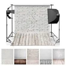 Photography Backdrops Wall Wooden Photo-Studio Baby Shower White Newborn Children Brick