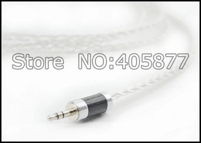 High quality occ silver plated Mini Stereo 3 5mm TO 2 RCA AUX Audio Cable 1M