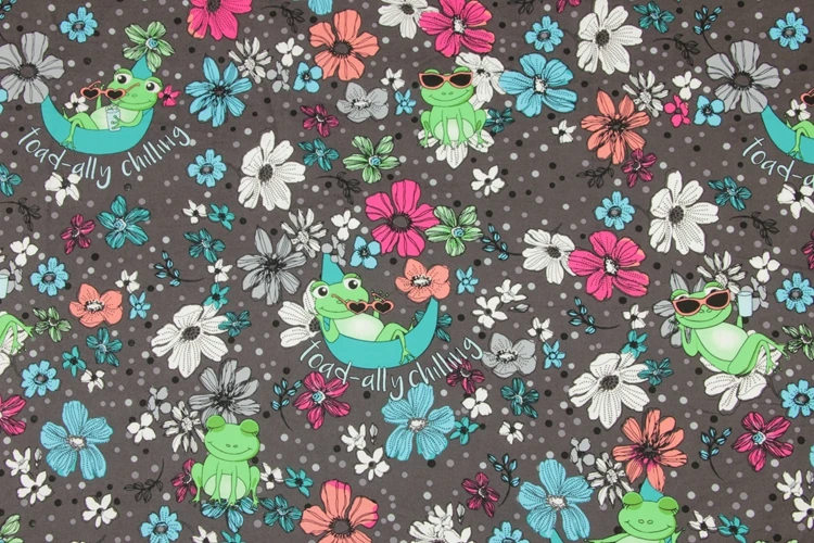 140*50 см цветок лягушка Хлопок Ткань Детские День рождения обои/Diy ручной работы дизайнерское постельное белье домашний кошелек из ткани одеяло
