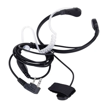 

Converter Anti Radiation Air Acoustic Tube Walkie Talkie Flexible Speaker Throat Mic Earpiece Finger PTT Transparent For Baofeng