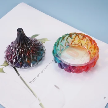 

1 Set Crystal Epoxy Resin DIY Mold Storage Box Container Casting Silicone Mould A2UA