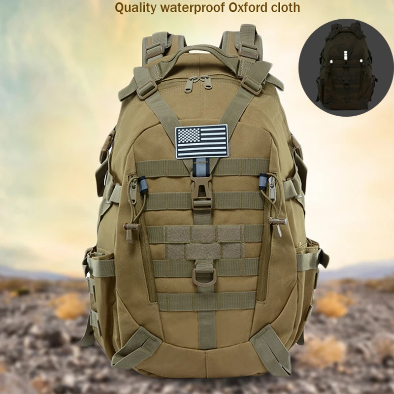 

1000D Outdoor Military Rucksacks 30L Waterproof Tactical backpack with Reflective strip Molle Waterproof Bag Hiking Camping Hunt