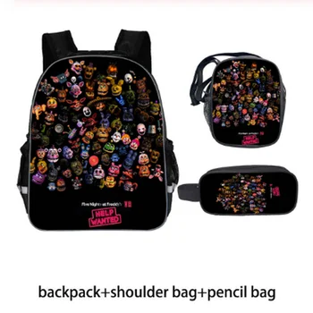 

New Suit Five Night at Freddy Backpack Printed Kids School Backpack for Teenager Boys Cartoon Children School Bags Girls Bookbag