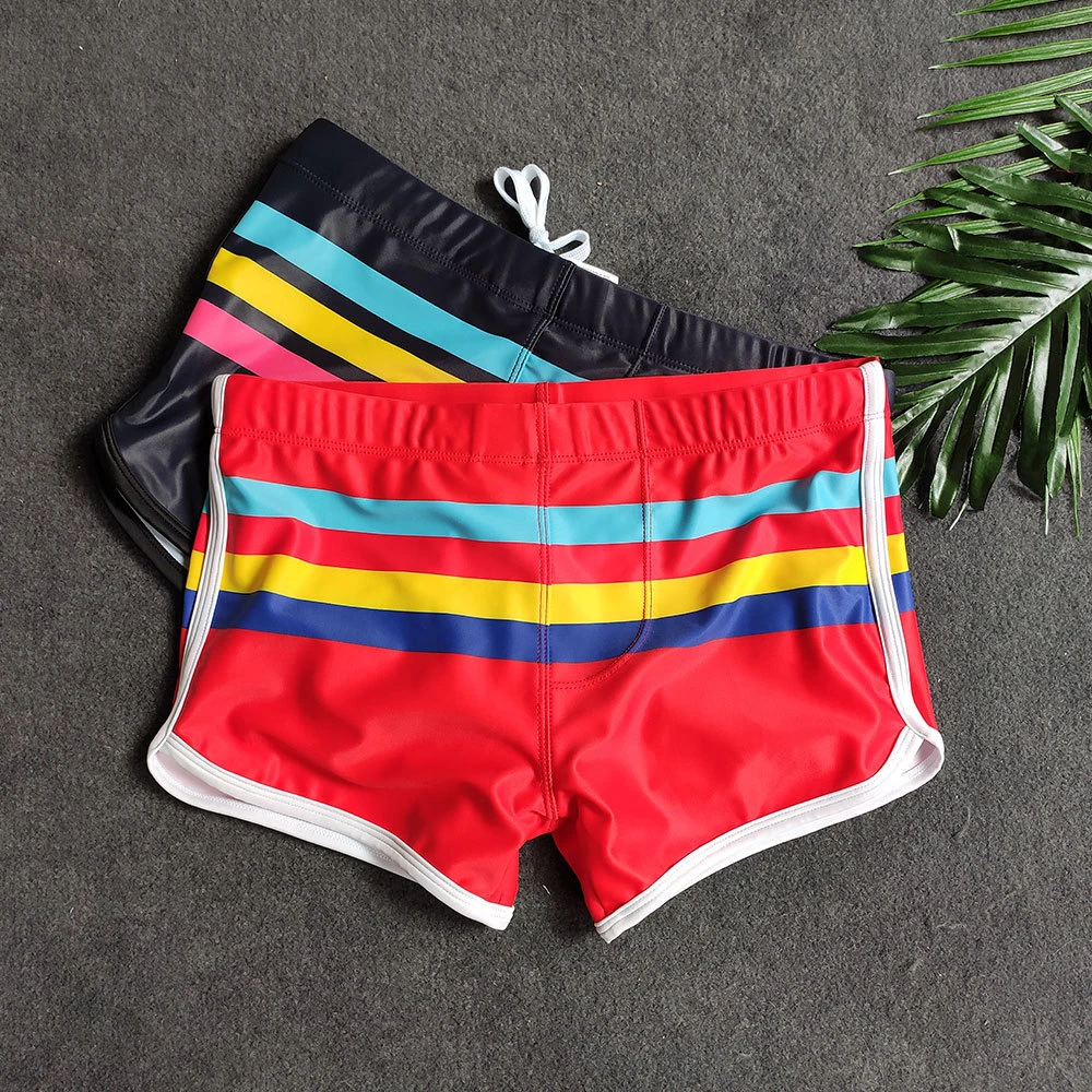 Sexy Stripes Men Swimwear Swimsuit Man Men's Swimming Trunks Shorts Push Up Pad Mens Swim Briefs Beach Surf Bathing Suit swim trunks swim shorts men swimsuit