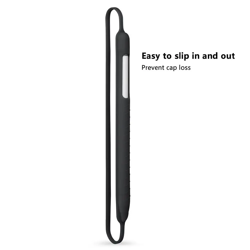 Мягкий силиконовый пенал рукав для Apple Pencil Generation 1 Generation 2 чехол 360 полная защита