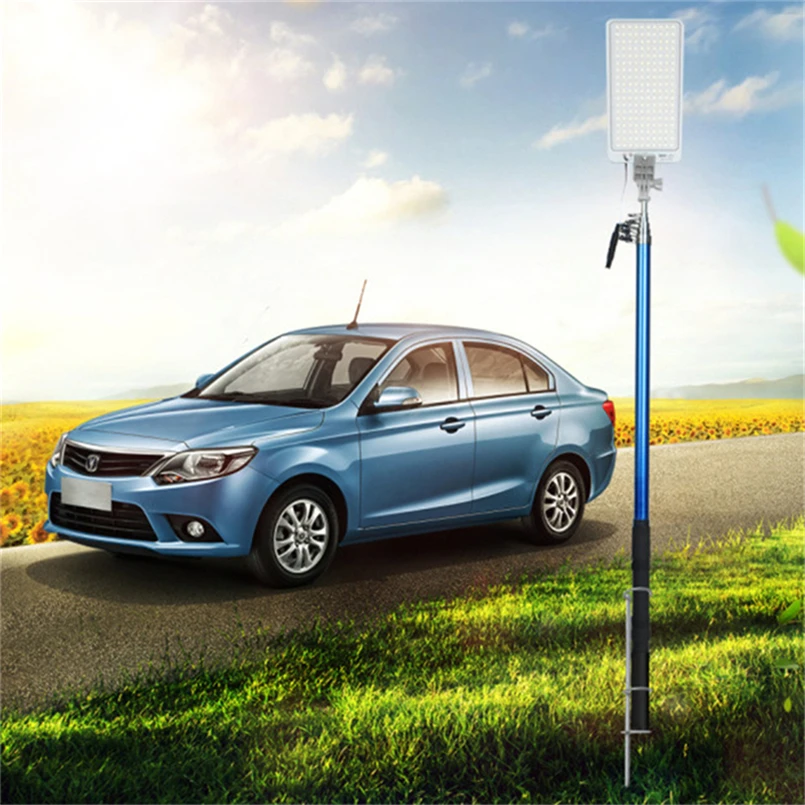 

portability umbrella light 12v led camping Uber outdoors Road travel garden tent parasol fishing rod Self-contained illuminator