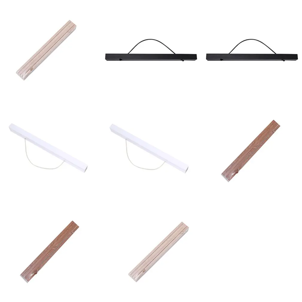 Magnetic Poster Hanger Frame Light Wooden Magnet Canvas Artwork Print Dowel Poster Hangers Frames Hanging Kit