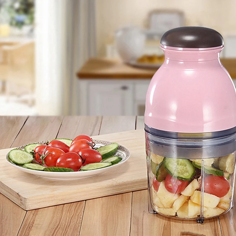 

Blender Mini Electric Meat Grinder Food Processor Vegetable Fruit Blender Chopper 500Ml Kitchen Appliances Food Processor Mixer