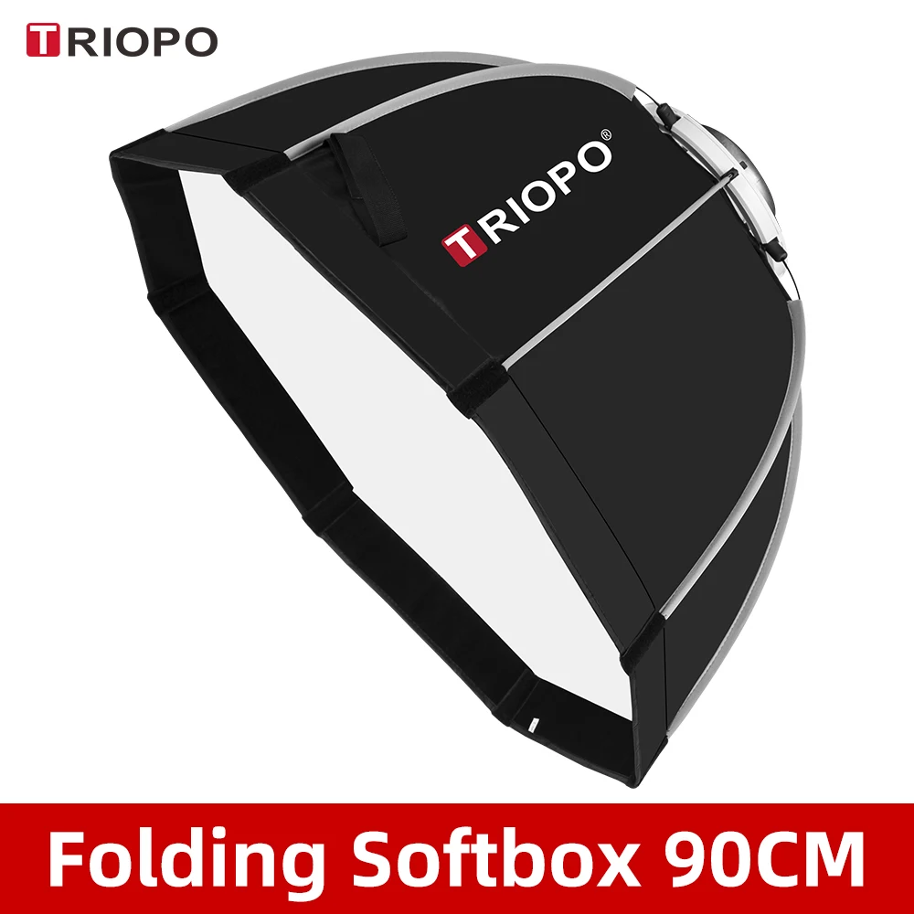 Софтбокс Triopo K90 90 см с сумкой для переноски студийной вспышки | Электроника