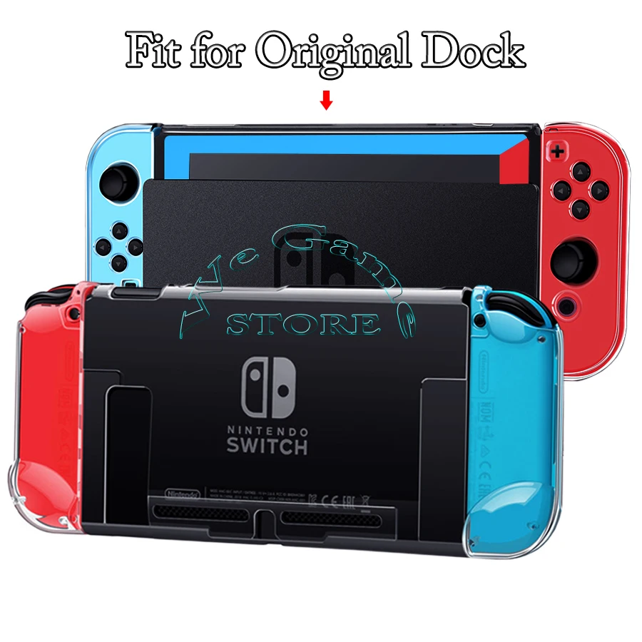 Nintendos Case Nintend Switch Travel Carry Bag+ Screen Glass Film& Crystal Hard Shell+ 2 Silicone Cap for NS Nintendoswitch