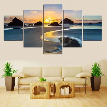 

Wall Art Canvas Painting 5 Pieces Landscape Picture Home Decoration Living Room Print Painting