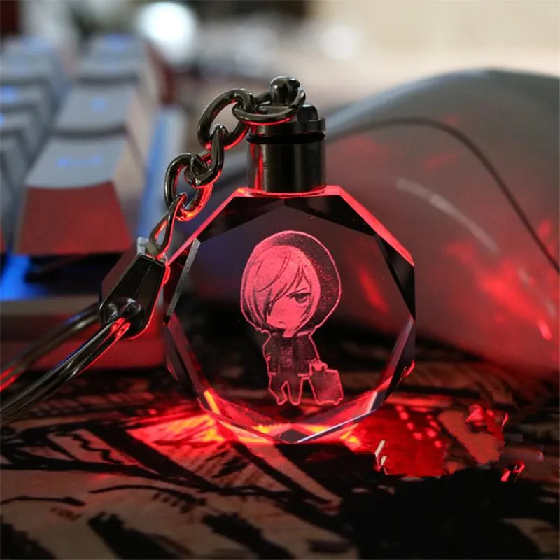 Аниме YURI ON ICE брелок Yuri Plisetsky Хрустальный светодиодный светильник Подвеска Брелок