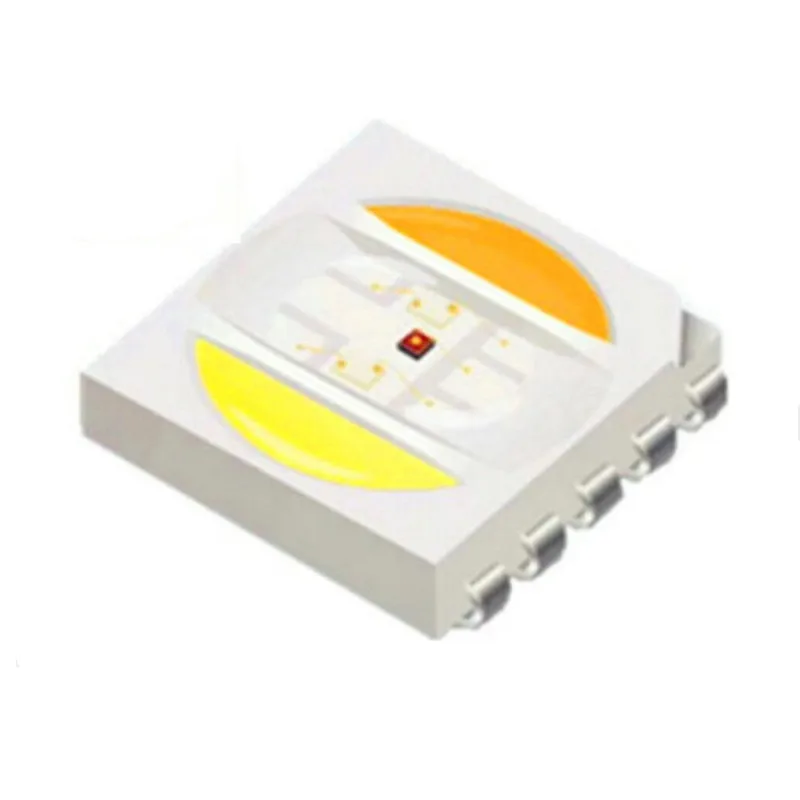 100 1000 шт. 5050 RGB + CCT светодиодный чип RGBWW SMD Beads белый теплый 5 в 1 RA80 RA95|Светодиодные