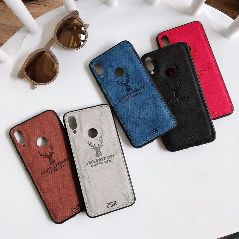 Чехол для Xiaomi Redmi 8 8A 7 6A 6 Pro/A2 Lite тканевый текстурный чехол с рисунком оленя на Note 5