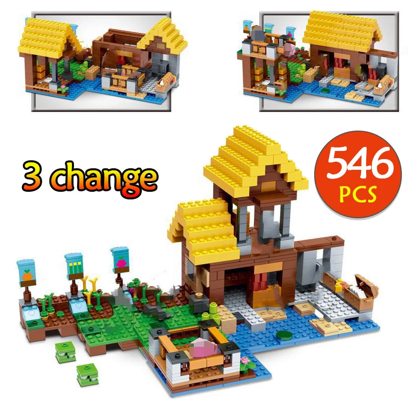 

My World Farm Cottage Series Building Blocks DIY Compatible legoINGLYS Minecraftedly Maynkraft Bricks Figurine Toys For Children
