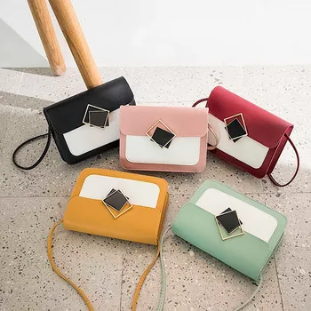 

PU Leather Crossbody Bags For Women 2020 Small Shoulder Messenger Bag Special Lock Design Female Travel Handbags Bolso Mujer