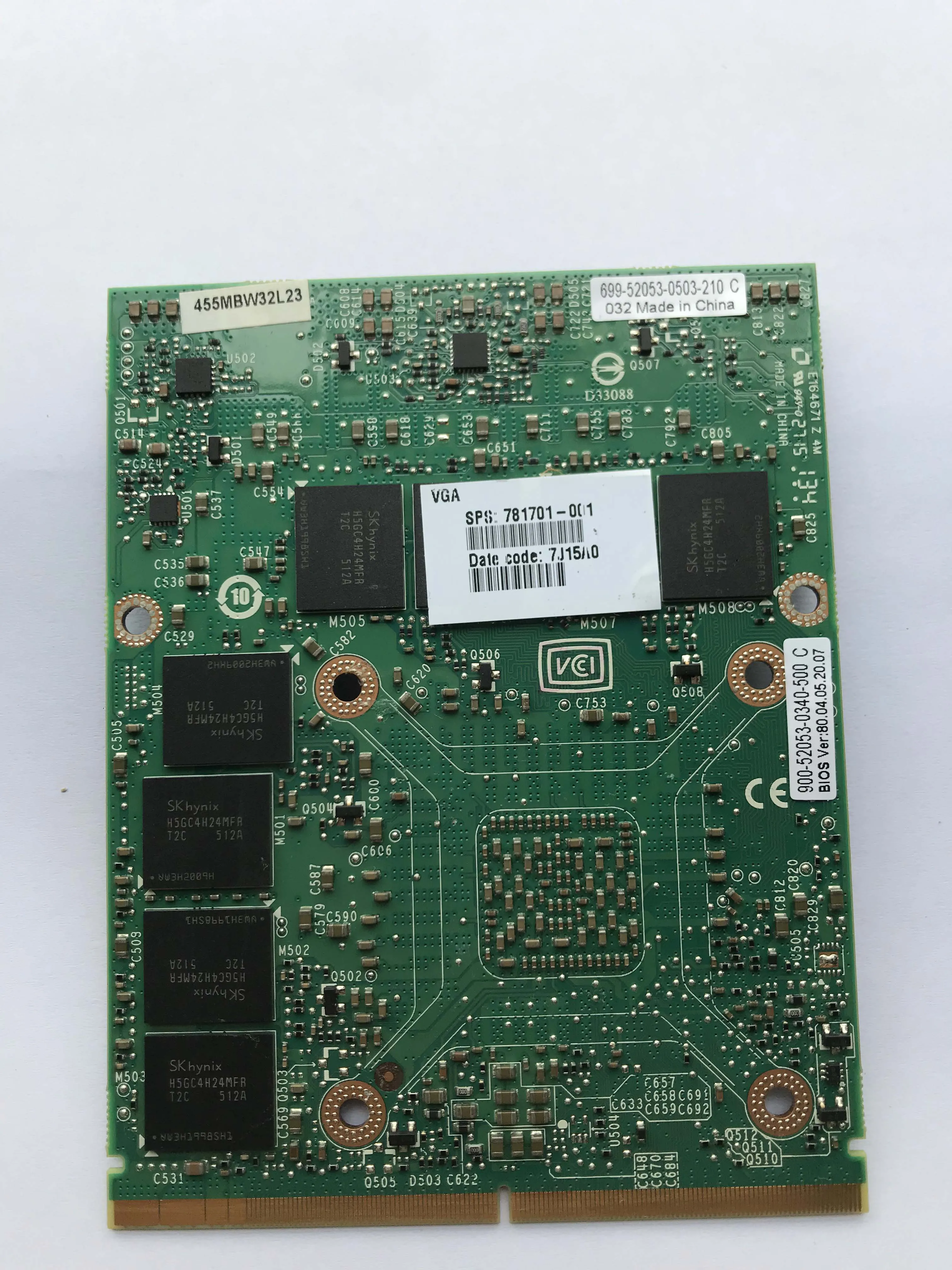 Видеокарта Geforce K5100M N15E-Q5-A2 CN-034P9D 034P9D для ноутбука DELL M6700 M6800 hp 8770W ZBOOK17 G1 G2