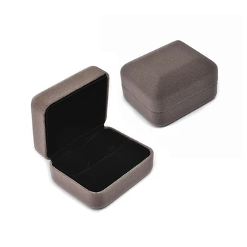 

Flannel Jewelry Box For Rings Earring Necklace Set Display Square Packaging Rangement Gift Boxes For Jewellery