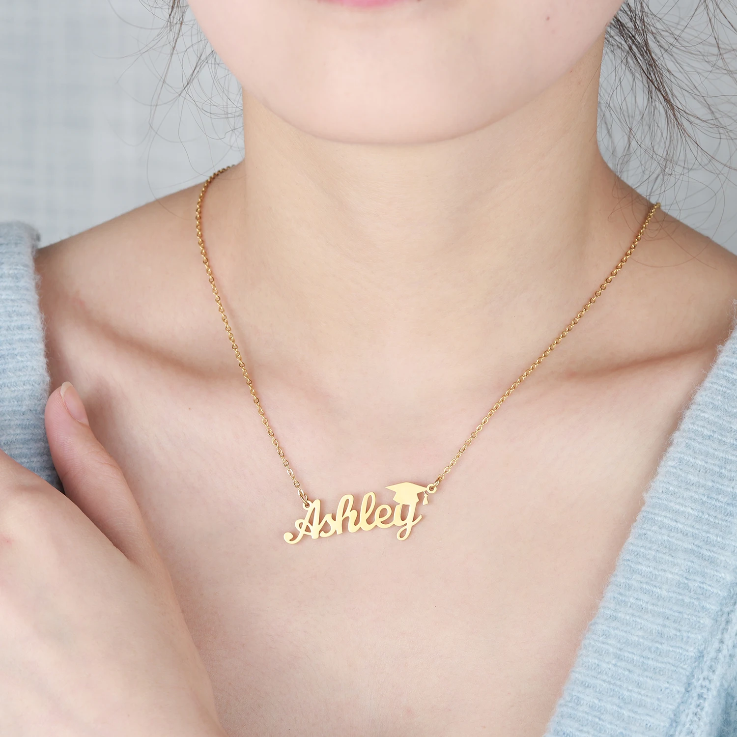 Custom Name Necklace Stainless Steel 