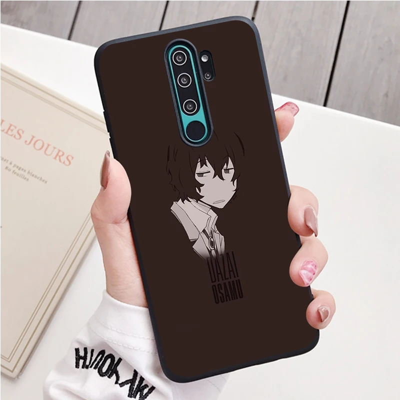 xiaomi leather case case Dazai black Silicone Phone Case For Redmi note 8 7 Pro S 8T for redmi 9 7A Cover phone cases for xiaomi