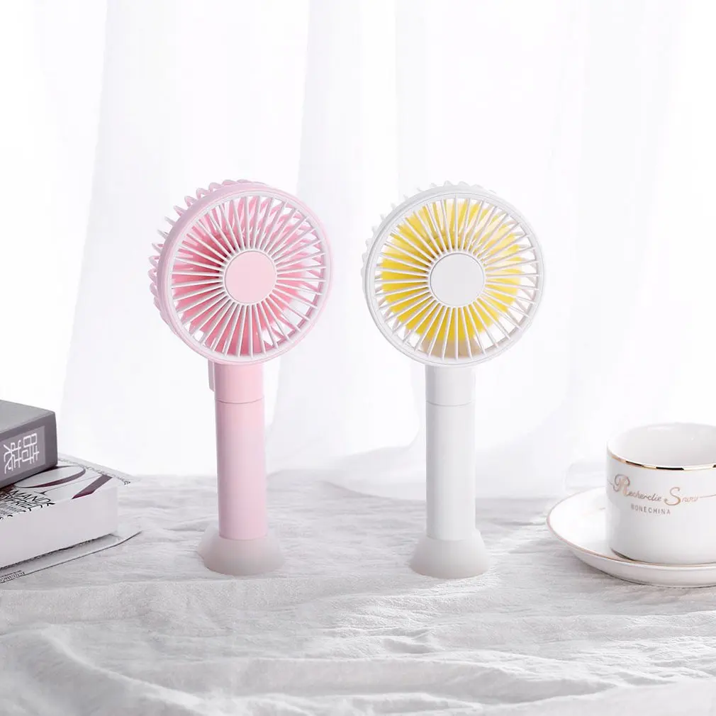Low Noise Desktop Summer Cooling Fan Electric USB Power Handheld Mini Fan Cooler for Home Office Gift