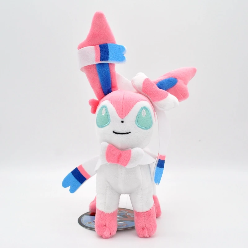 9 шт./лот 20 см Eevee плюшевые игрушки стоят Jolteon Sylveon Espeon Vaporeon Flareon мультфильм мягкое животное куклы подарок для детей