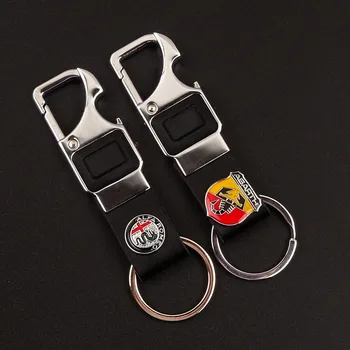 

New Luminous Key Chain Car Logo LED Car Logo Key Ring Key Holder FOR Fiat abarth 500 Alfa Romeo 147 159 Giulietta Spider GT