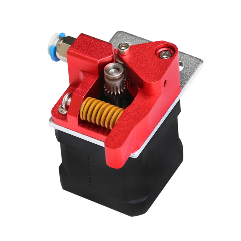 

3D printer Aluminum Upgrade Dual Gear Mk8 Extruder for Extruder Ender 3 CR10 CR-10S PRO RepRap 1.75mm 3D Parts Drive Feed double