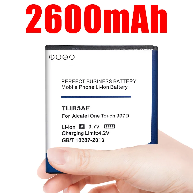 2600mAh TLiB5AF для Alcatel C5 OT5036 OT5036D OT-5036 OT-5036D TCL S800 S710 997D OT-997 OT997 5037 5037D | Мобильные телефоны и