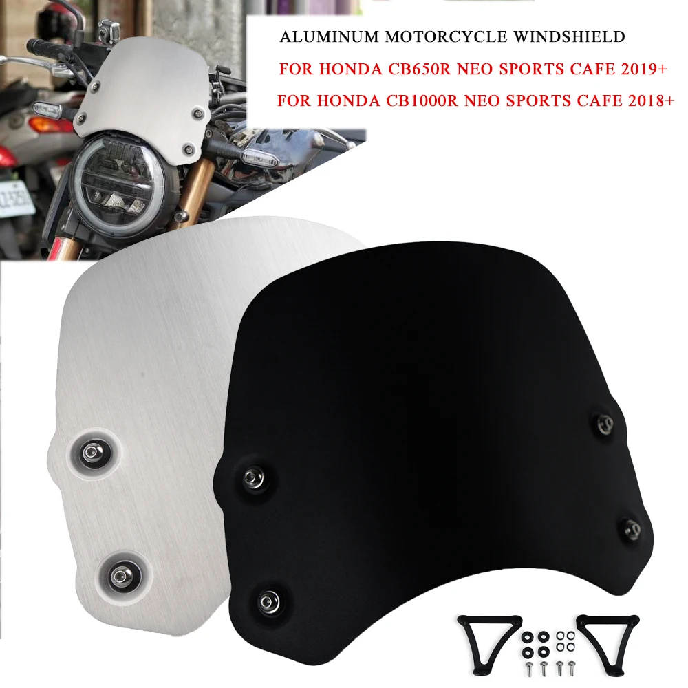 Алюминиевый экран на лобовое стекло для мотоцикла 2018 2019 Honda CB1000R CB650R Neo Sports Cafe |