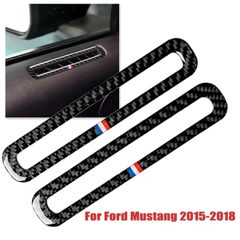 

Door Air Vent Trim For Ford Mustang 2015-2018 Decal Decor Carbon Fiber