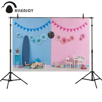 

Allenjoy photography backdrop pink blue disclosure newborn desk toys flags photo background photographer photozone photocall