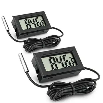 

Aquarium Electronic thermometer Digital LCD Display Water Thermometer Gauge for Probe Temperature Fish Tank Pool Refrigerator