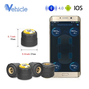 

TPMS Bluetooth 4.0 TPMS Tire Pressure Monitoring BLE TPMS Tire Pressure Monitoring Alarming System Android / IOS Tyre Tool