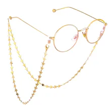 Новая мода Звезда Луна очки для чтения в металлической оправе очки Аксессуары Солнцезащитные очки ожерелье шнурок для очков цепочка для очков