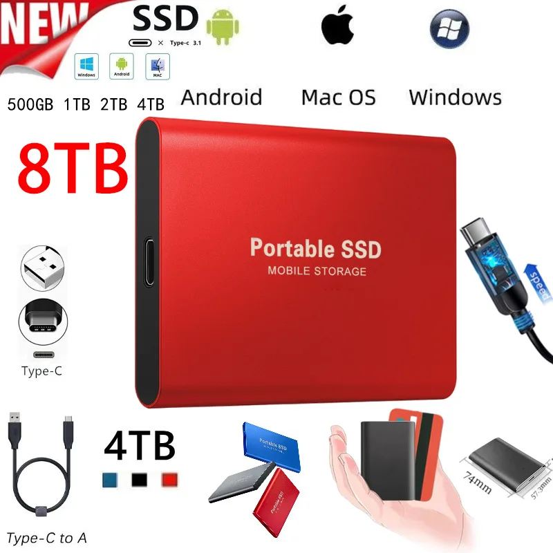 SSD ударопрочный Алюминиевый сплав высокоскоростной твердотельный накопитель 500/2