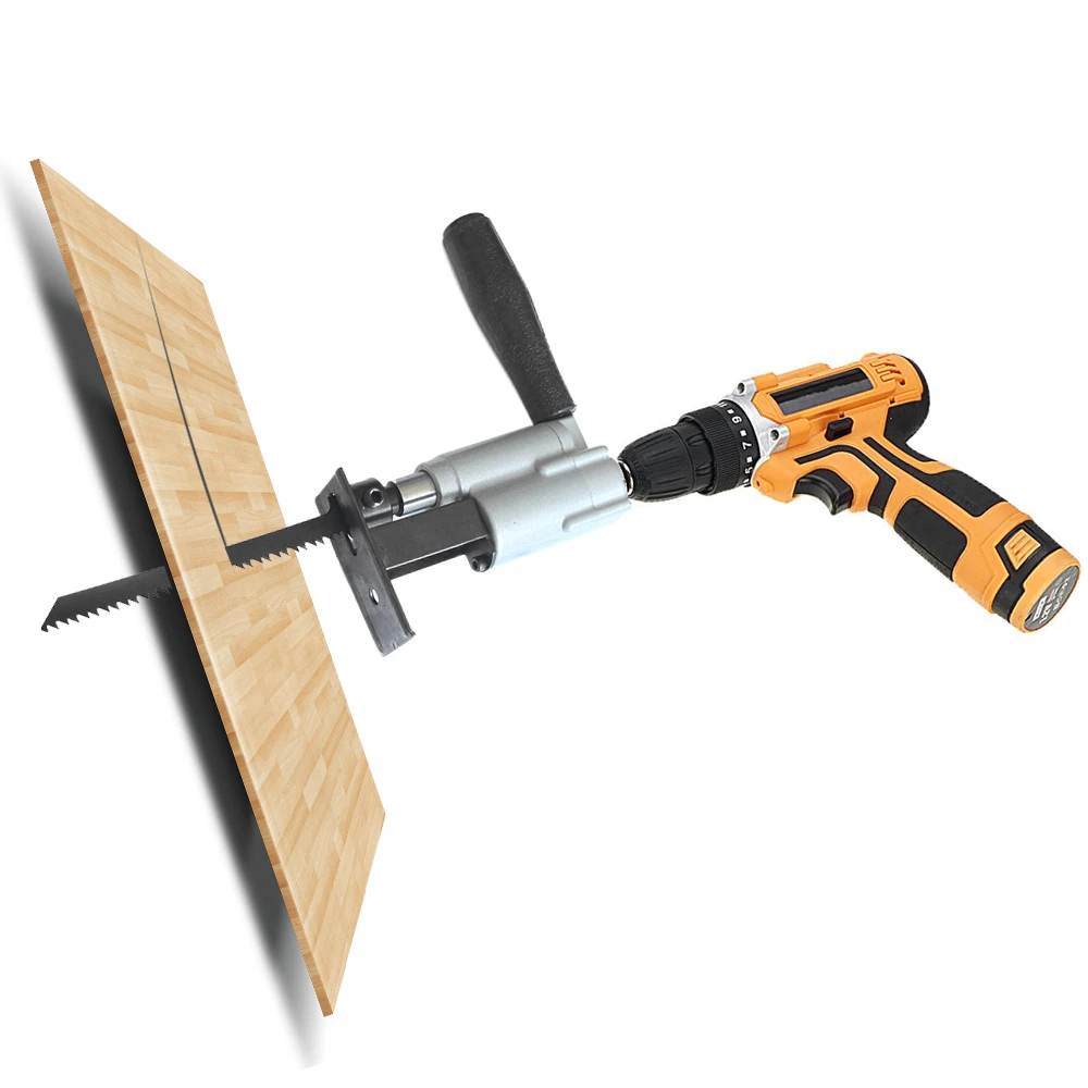

Drill Reciprocating Saw Attachment Change Electric Drill into Reciprocating Saw Jig Saw Woodworking Saw Cutter