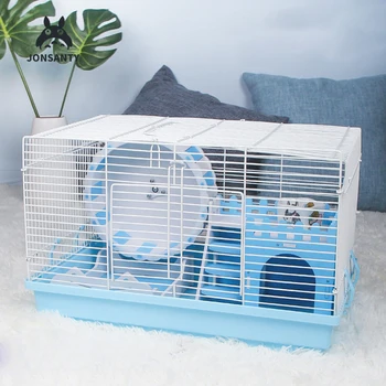 

Pet Products African Mini Hedgehog Nest Hamster Rabbit Squirrel Large Space Rearing Box Cage Double-storey House Design