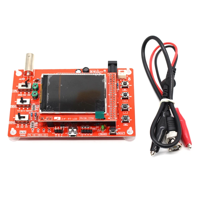 DIY 2.4" Inch Handheld Digital Oscilloscope 138 Osciloscopio Electronic Learning Kit 1Msps Portable P6100 Probe VS 150 digital oscilloscope oscilloscope probe kit oscilloscope probe