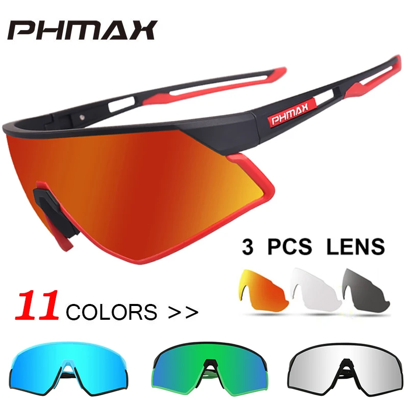 Najtaniej PHMAX Ultralight spolaryzowane okulary rowerowe 11 kolor Outdoor Sports okulary rowerowe mężczyźni kobiety Bike okulary gogle okulary