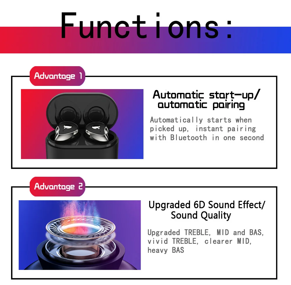 AK Yinyoo A11 SE-6 6D Bluetooth 5,0 TWS Беспроводные водонепроницаемые наушники Bluetooth с шумоподавлением наушники вкладыши