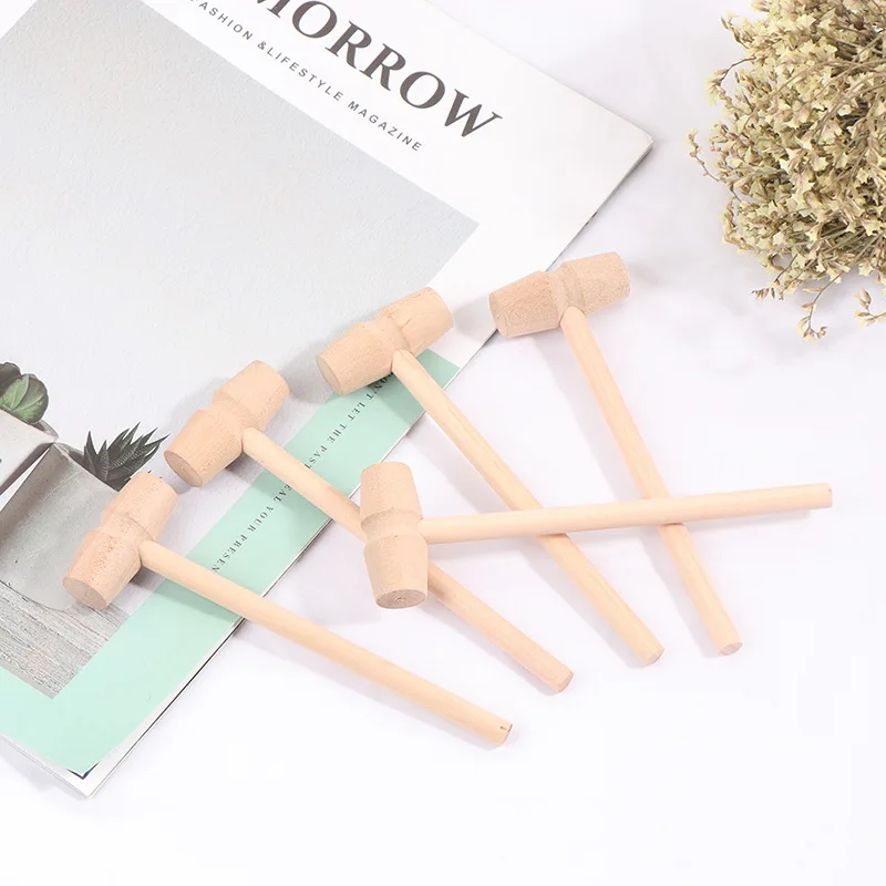 1-10Pcs Wooden Hammer Mallet Carving Tool Leather Craft Jewelry Making Hammer Tool