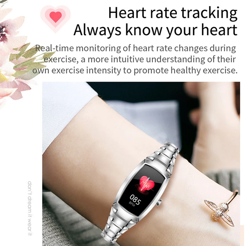 New H8 and H8 pro Women Smartwatch Heart Rate Monitor Blood