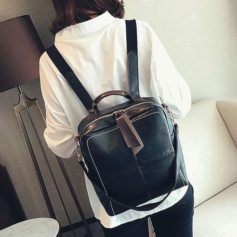 Классический рюкзак из искусственной кожи Ms. Backpack школьный рюкзак для девочек